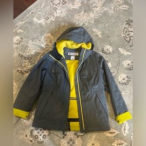 Grey and Yellow Columbia Jacket Women’s Jacket